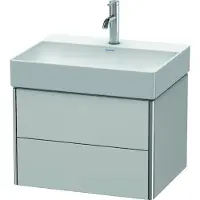 Duravit Waschtischunterbau XSQUARE 397x584x460mm nordic weiss seidenmatt