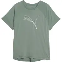 Puma Evostripe Kurzarm-t-shirt Grün XS Frau Grün XS