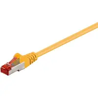 Goobay 40x 95523 CAT 6 Patchkabel, S/FTP (PiMF), gelb, 7,5 m - Kupferummantelter Aluminiumleiter (CCA)