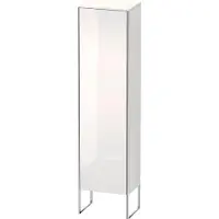 Duravit XSquare Hochschrank, eine Tür Anschlag rechts, 4 Glasfachböden, 500x2016x356mm, XS1314R4949, Farbe: Graphit Matt Dekor