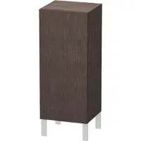 Duravit L-Cube Halbhochschrank individual, eine Tür Anschlag links, variable Maße, 250-500x200-363x600-900mm, LC1189L7272, Farbe: Eiche Dunkel gebürstet Echtholzfurnier
