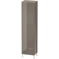 Duravit L-Cube Hochschrank individual, eine Tür Anschlag rechts, variable Maße, 250-500x200-363x1321-2000mm, LC1191R8989, Farbe: Flannel Grey Hochglanz Lack