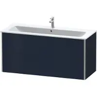 Duravit XSquare Waschtischunterbau wandhängend, 2 Schubkästen, 1210x560x478mm, XS417409898, Farbe: Nachtblau Seidenmatt Lack
