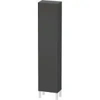 Duravit Hochschrank L-CUBE 400x243x1760mm Ans rechts graphit matt Anschlag rechts graphit matt