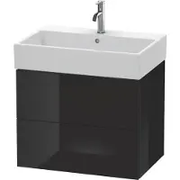 Duravit Waschtischunterbau L-CUBE 544x684x459mm schwarz hochglanz
