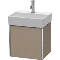 Duravit Waschtischunterbau XSQUARE 397x434x340mm Türanschlag rechts leinen