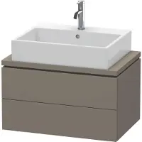 Duravit Konsolenunterschrank L-CUBE 400x720x477mm flannel grey seidenmatt