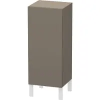 Duravit Halbhochschrank L-Cube indiv., Tür re, flannel grey seidenmatt