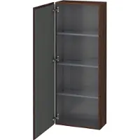 Duravit Halbhochschrank L-Cube 50x24,3x132cm, Tür li, Nussb gebürstet
