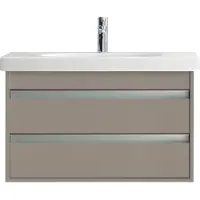 Duravit Waschtischunterschrank Ketho 80x45,5cm, bas. ma, 2 Schubk., wandhängend