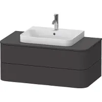 Duravit Happy D.2 Plus Konsolenwaschtischunterbau wandhängend, 1000x550 mm, 2 Schubkästen, für Möbelwaschtisch, HP4961080800010