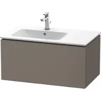 Duravit Waschtischunterbau L-CUBE 820x481x400mm flannel grey seidenmatt