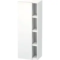 Duravit DuraStyle Hochschrank 1239, 1 Drehtür, Anschlag links, Höhe: 1400mm, Tiefe: 360mm, DS1239L1818, Farbe: Weiß Matt / Weiß Matt