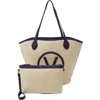 Valentino LADY SYNTHETIC BAG - COVEN Blau