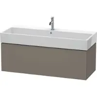 Duravit Waschtischunterbau L-CUBE 394x1184x459mm flannel grey seidenmatt