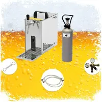Ich-zapfe Komplett Set - Zapfanlage, Bierzapfanlage, Bierkoffer, Durchlaufkühler PYGMY 25 LE, 1-leitig Trockenkühler, 30 Liter/h, Green Line, Köpi