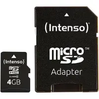 Intenso 4 GB microSD Karte Class 10 inkl. SD-Adapter