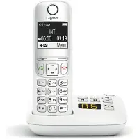 Gigaset AE690A, Analoges/DECT-Telefon, Kabelloses Mobilteil, Freisprecheinrichtung, 100 Eintragungen, Anrufer-Identifikation, Weiß