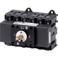 Eaton 1319807 Umschalter, QM, 63 A, 2 x 3-polig, ohne Drehgriff, mit Antriebsachse, 6 mm quadratisch QM63/3