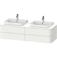 Duravit Happy D.2 Plus Meuble sous-vasque sur console suspendu, 1600x550 mm, 4 tiroirs, pour 2 lavabos pour