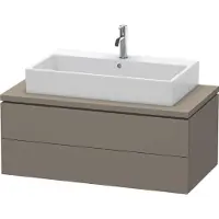Duravit Konsolenunterschrank L-CUBE 400x1020x547mm flannel grey seidenmatt