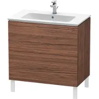 Duravit L-Cube Waschtischunterbau stehend, 2 Auszüge, 820x704x481mm, LC662602121, Farbe: Nussbaum Dunkel Dekor