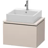 Duravit Waschtischunterschrank Compact L-Cube 62x47,7cm, Tau matt, f Konsole, 1 Auszug