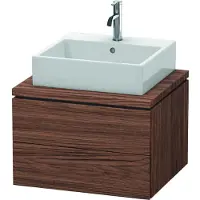 Duravit Waschtischunterschrank L-Cube 62x54,7cm, Nussb dkl., f Kons, 2 Schub.