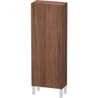 Duravit Halbhochschrank L-Cube 50x24,3x132cm, Tür li, nussbaum dunkel