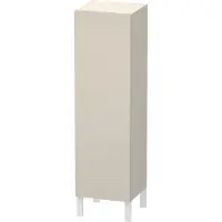 Duravit L-Cube Halbhochschrank individual, eine Tür Anschlag links, variable Maße, 250-500x200-363x901-1320mm, LC1190L9191, Farbe: Taupe Matt Dekor