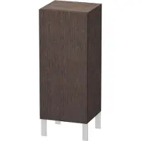 Duravit L-Cube Halbhochschrank individual, eine Tür Anschlag rechts, variable Maße, 250-500x200-363x600-900mm, LC1189R7272, Farbe: Eiche Dunkel gebürstet Echtholzfurnier