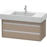 Duravit Ketho Waschtischunterbau wandhängend, 1000x480x455 mm, 2 Schubkästen, für Vero Waschtisch 032910, KT664107575, Farbe: Leinen Dekor