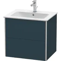 Duravit Waschtischunterbau XSQUARE 560x610x478mm nachtblau seidenmatt