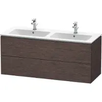 Duravit Waschtischunterbau L-CUBE 1290x481x555mm eiche dunkel gebürstet
