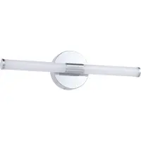 Eglo LED-Wandleuchte Ramola, chromfarben, Breite 45 cm, IP44, CCT