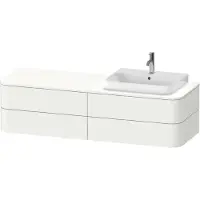 Duravit Waschtischunterschrank Happy D.2 Plus 160x55cm, f K, 4 La, f AWT, re, we matt