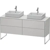 Duravit Waschtischunterbau XSQUARE 778x1600x548mm f 2 Be No weiss seidenmatt