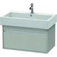Duravit Ketho Waschtischunterbau wandhängend, 750x410x440 mm, 1 Auszug, für Vero Waschtisch 045480, KT668700707, Farbe: Betongrau Matt Dekor