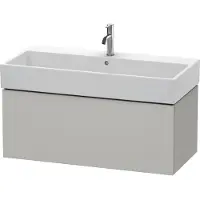 Duravit Waschtischunterbau L-CUBE 394x984x459mm betongrau matt