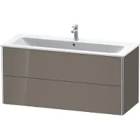Duravit Waschtischunterbau XSQUARE 560x1210x478mm flannel grey hochglanz