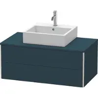 Duravit Waschtischunterbau XSQUARE 400x1000x548mm nachtblau seidenmatt