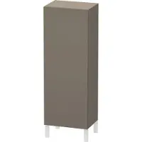Duravit L-Cube Halbhochschrank, eine Tür Anschlag rechts, 500x363x1320mm, LC1179R9090, Farbe: Flannel Grey Seidenmatt Lack