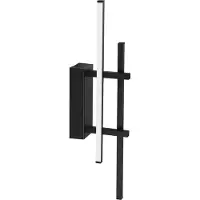 Eglo LED-Wandleuchte TREPILIANO, schwarz, Höhe 46 cm, Metall