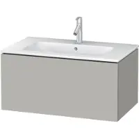 Duravit L-Cube Waschtischunterbau wandhängend, 1 Auszug, 820x400x481mm, LC614100707, Farbe: Betongrau Matt Dekor