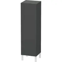 Duravit Halbhochschrank L-CUBE INDIVIDUAL 250/500x200/363x901/1320mm Ans re gra ma Anschlag rechts graphit matt