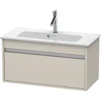 Duravit Waschtischunterschrank Ketho Compact 80x38,5cm, Taupe, 1 Auszug, wandhängend