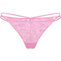 LASCANA String , Damen, Gr. 40/42, 1 Stk., soft pink, Spitze, Obermaterial: 87% Nylon, 13% Elasthan, unifarben, figurbetont, Unterhosen String, aus blättriger Spitze