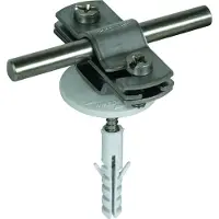 Dehn -Leitungshalter mit StSt-Klemme für Rd 7-10 Fl 30mm - 286819