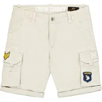 Alpha industries Shorts "Crew Short Patch", Herren, Gr. 31, Normalgrößen, beige (stone), Obermaterial: 98% Baumwolle, 2% Elastan. Futter: 100% Baumwolle, Hosen Shorts