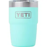 Yeti Rambler Stackable Cup 8oz Mag Slider Lid, Seafoam, stapelbarer Thermobecher mit Deckel, 237 ml